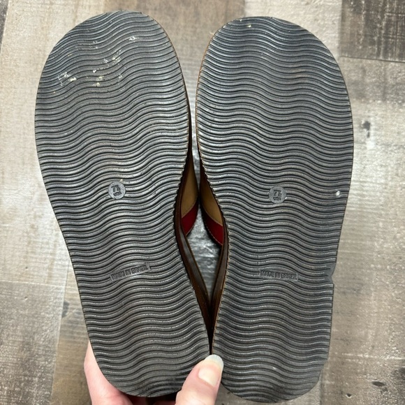 Candie’s Vintage 00’s Leather Platform Chunky Patchwork Slides size 7 1/2 - Picture 5 of 14